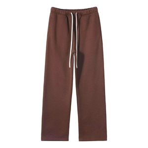 Pantalon de survêtement large pour homme, taille élastique, cordon de serrage, poches latérales, décontracté, couleur crème - Product Image 5