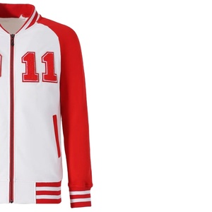 Chaqueta Varsity de Forro Polar con Cuello Alto y Revestimiento |   Ropa de Invierno de Punto 100% Algodón con Relleno de Plumón y Logotipo Frontal para Hombre - Product Image 5