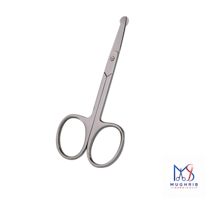 Tijeras para manicura y pedicura Tijeras para orejas y nariz tamaño 9,5 cm Acero inoxidable - Product Image 2