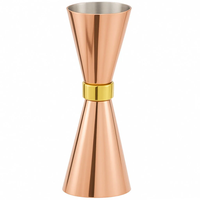 Jigger doseur à vin en cuivre de qualité supérieure, prix abordable, lot de 2, jigger moderne en cuivre, meilleure vente