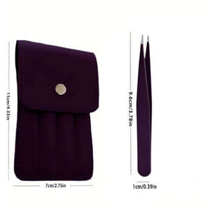 Pince à épiler professionnelle pour extensions de cils, isolation, volume et travail de précision des cils - Product Image 1