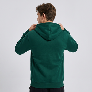 Sudadera con Capucha de Forro Polar para Hombre, Color Sólido, Corte Regular, con Bolsillo, Informal, para Otoño e Invierno, Verde, con Estampado Digital, Anti-Pilling - Product Image 3