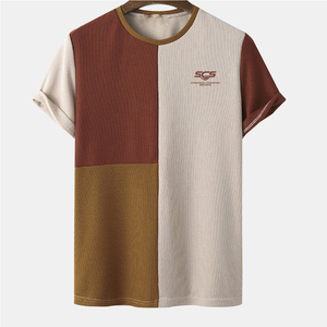 เสื้อยืดผู้ชายลายพิมพ์ผ้าฝ้าย 100% ดีไซน์ใหม่ ราคาถูก สวมใส่สบายทรงหลวม เหมาะสำหรับฤดูร้อน - Product Image 1