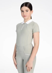 Camiseta de Manga Corta para Montar a Caballo, Camiseta de Competición para Mujer, Transpirable, Elástica, de Secado Rápido, para Deportes Ecuestres - Product Image 2