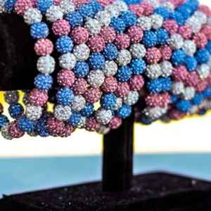 Conjunto de Pulseras Brillantes Jack and Jill, Pulseras Elásticas Apilables con Cuentas de Cristal, Joyería de Moda Brillante para Mujeres y Niñas - Product Image 6