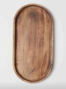 Plateau de service en bois moderne pour le thé, le café, le petit-déjeuner et les collations – Léger et polyvalent pour la cuisine et la maison - Product Image 2