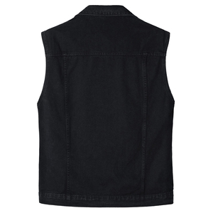 Gilet de motard en denim tricoté à col en V pour homme, style classique, vêtement d'extérieur formel, respirant, écologique, séchage rapide, automne - Product Image 2