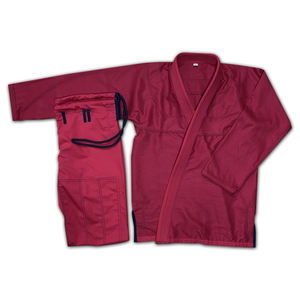 Kimono/Gi Rojo de BJJ 100% Algodón, Impresión Digital Personalizada, Uniforme de Entrenamiento de Artes Marciales, Secado Rápido, Duradero y Transpirable - Product Image 1