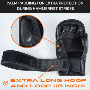 Guantes de Entrenamiento de MMA de Marca Privada de Alta Calidad, Guantes de Entrenamiento de MMA de Cuero Hechos Profesionalmente - Product Image 4