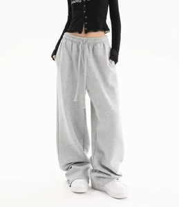 Pantalones Anchos de Corte Holgado para Mujer, Tela de Lona, Secado Rápido, Estilo Urbano, Frente Plano, Impermeables, Ecológicos - Product Image 5