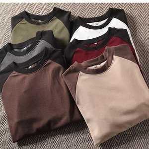 Camiseta Térmica de Forro Polar con Bloques de Color y Logotipo Personalizado OEM, Ajustada, de Manga Larga, para Invierno - Product Image 2
