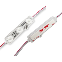 6818 20x IP67 étanche 2835 puce SMD 3 LED Module avec lentille rétro-éclairage ampoule lumière signe bande lampe DC 12V 1.08 watts pour l'extérieur