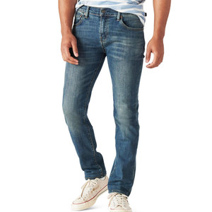 Men's Casual Classic Style Acid Wash Loose Fit Plus Size Custom Denim Jeans 100% Cotton Eco-Friendly Breathable - Product Image 1