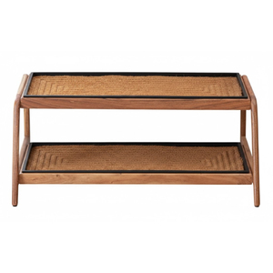 Plateau de rangement en bois de manguier de qualité supérieure avec insert en maille métallique noire, fait main, pour entrée et buanderie - Product Image 2