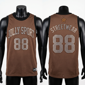 Polyester Mesh Basketball Jersey Gray Orange Side Panels Custom <b>Logo</b> 100% cotton T-shirt for men loose fit printed - Product Image 3