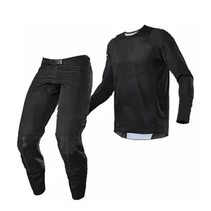 Combinaison de moto pour homme, manches longues, couleur blanche, blocs de couleur, polyester à séchage rapide, vêtements de course toutes saisons - Product Image 6