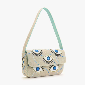 Sac à main vintage fait main en perles motif tournesol, pochette florale pour sac, sac bandoulière d'hiver - Product Image 1