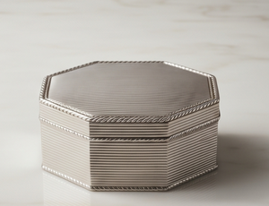 Contenedor Hexagonal Premium de Hojalata Cepillada para Frutos Secos, Caja de Lujo para Almacenamiento de Dátiles con Borde de Cuerda, Organizador de Alimentos - Product Image 4