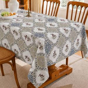 Housses de table rondes en coton de haute qualité avec broderies élégantes et designs modernes à bas prix - Product Image 5