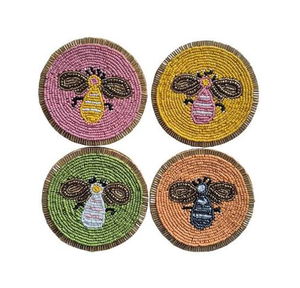 Sous-verre perlé brodé, tapis de table décoratif, nouveaux designs, sous-verre perlé fait main indien, vente chaude - Product Image 2