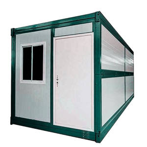 Maison conteneur pliable Glamni de 30 pieds avec 2 chambres, solution de dortoir pour l'hébergement rapide des travailleurs et l'utilisation en centre commercial - Product Image 1