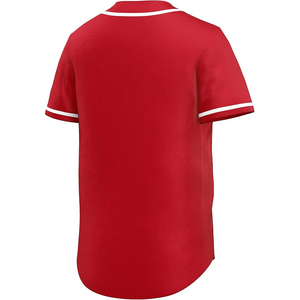Pro Grade Baseball Jersey Heavy Weight 220GSM Mesh Double Stitched <b>Button</b> Front Softball Top - Product Image 4