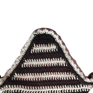 Voile anti-mouches pour cheval de haute qualité, couleur bleue, avec protège-oreilles, produit d'équitation disponible dans toutes les versions, personnalisable - Product Image 3
