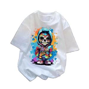 100% T-Shirt surdimensionné en coton de qualité supérieure personnalisé de haute qualité unisexe bouffée impression Logo sérigraphie Style décontracté pour unisexe - Product Image 1