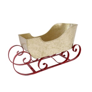 Top Selling Metal Iron Luxury Design Galvanized Metal Sleigh for Christmas <b>Decor</b> Made With Customized Sizes With Sizes - Product Image 1