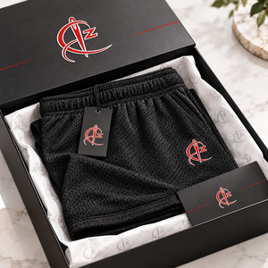 Shorts en polyester tricoté noir pour hommes, taille mi-haute, élastique, séchage rapide, décontracté, athlétique, à prix abordable et service OEM ODM - Product Image 6