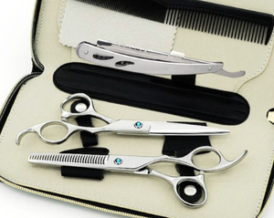 Ciseaux de coiffure professionnels en acier inoxydable pour droitiers, manche long, 28 dents, ciseaux à effiler pour la coupe de cheveux, haute qualité - Product Image 6
