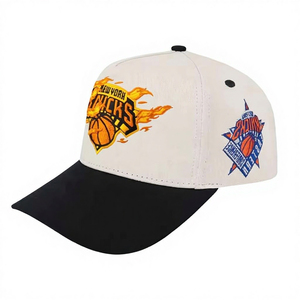 Adults Unisex Sporty Embossed 7-Panel Trucker <b>Cap</b> Adjustable Metal Buckle 100% Cotton Breathable - Product Image 2