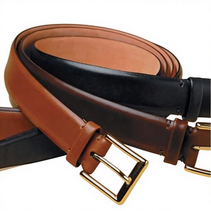 Ceinture en cuir de vachette carrée en acier, style européen vintage, résistante à l'eau, robuste, fournitures directes d'usine, personnalisable - Product Image 1