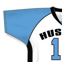 Jersey de Lacrosse Reversible de Manga Corta con Cuello en V, Diseño Personalizado Sublimado 2026, Corte Regular, Tela Ligera y Transpirable