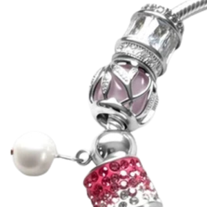   สร้อยข้อมือ 44T Charm Bracelet สีทองชมพูและเขียว ประดับเพชร สำหรับงานประชุมผู้นำปี 2025 เครื่องประดับสตรีสุดหรูหราทันสมัย - Product Image 3