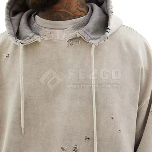 เสื้อฮู้ดดี้ผ้าฟลีซผสมคอตตอนระบายอากาศดี ดีไซน์ใหม่ สีสันปรับแต่งได้ ขายดีที่สุดสำหรับฤดูหนาว ป้องกันแสงแดด แขนยาว สวมใส่สบายๆ สำหรับผู้ชาย - Product Image 4