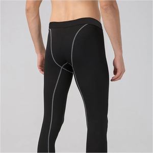 กางเกงรัดรูปผู้ชายขายส่ง ระบายเหงื่อ แห้งไว ต้านเชื้อแบคทีเรีย สำหรับฟิตเนส ยิม วิ่ง ออกกำลังกาย เอวสูง - Product Image 2