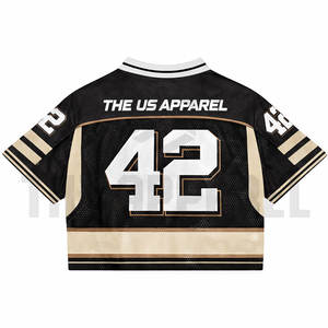 Camiseta Deportiva de Malla Tejida con Logotipo Personalizado OEM, Estilo Urbano para Hombre, Corte Regular, Hip Hop, Transpirable, de Poliéster, Venta al Por Mayor - Product Image 3