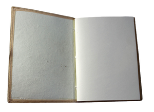 Carnet en papier recyclé en coton, crème et multicolore, avec logo imprimé sérigraphié motif oiseau, vente en gros - Product Image 3