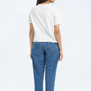 Compre Camisetas Personalizadas de Cuello Redondo en Poliéster/Algodón, Corte Regular para Mujer, Ecológicas, Cómodas para el Hogar, Color Caramelo, Secado Rápido - Product Image 2