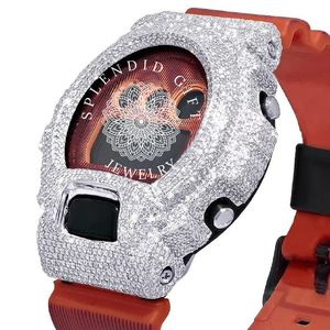 Splendid Gift Jewelry Digital Sport Watch Silver Case <b>Red</b> Silicone Band 43mm Quartz Movement Water Resistant Men's Watch - Product Image 3