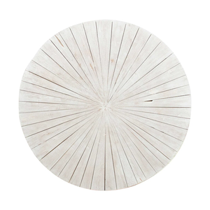 ความสง่างามตามธรรมชาติ ของตกแต่งบ้านที่น่าดึงดูด โต๊ะกาแฟไม้มะม่วงลายใหม่ ตกแต่งสไตล์วินเทจสีขาวล้าง สำหรับห้องนั่งเล่น - Product Image 3