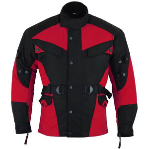 Chaqueta de Motociclismo de Cuero Unisex FIKEZ, Talla Grande, Impermeable, Resistente al Viento, Transpirable, con Protección Completa en las Mangas - Product Image 5