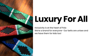 Equestrian Polo <b>Leather</b> Belt with Brass Pin Buckle Top Grain <b>Harness</b> <b>Leather</b> - Product Image 4