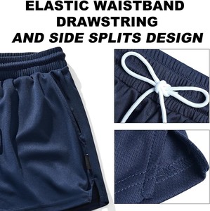 <b>Mens</b> Oxford Fabric Cargo Spandex/Polyester Casual Mid <b>Waist</b> Drawstring <b>Elastic</b> <b>Waist</b> Eco-Friendly Quick Dry Breathable <b>Shorts</b> - Product Image 4