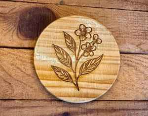 Posavasos de madera hecho a mano Base de bebida natural Posavasos de madera Premium Almohadillas DE PROTECCIÓN DE MESA rústica - Product Image 2