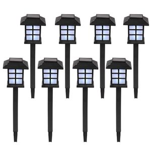 Set di 8 Luci Solari a LED Bianche da Parete per Giardino, Illuminazione Paesaggistica, Torce Certificate per Uso Esterno Conformi ROHS - Product Image 6