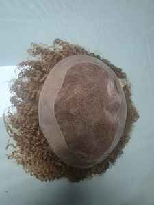 Prothèse capillaire homme en cheveux humains indiens Remy bouclés, base mono - TAZ HAIR BANGLADESH - Product Image 6