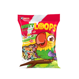 [Paquete] Bolsa de Cereales Instantáneos Kicco Fruity Loops Berry para Niños, Dulces para Desayuno, Preparación Rápida de Comidas, Certificado HALAL, 300g - Product Image 6