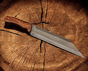 Couteau Viking Seax artisanal OEM en acier à haute teneur en carbone, lame fixe, couteau de survie pour le camping et le bushcraft avec étui en cuir, vente en gros - Product Image 2